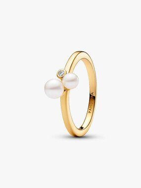 Pandora Duo Treated Freshwater Cultured Pearls Ring